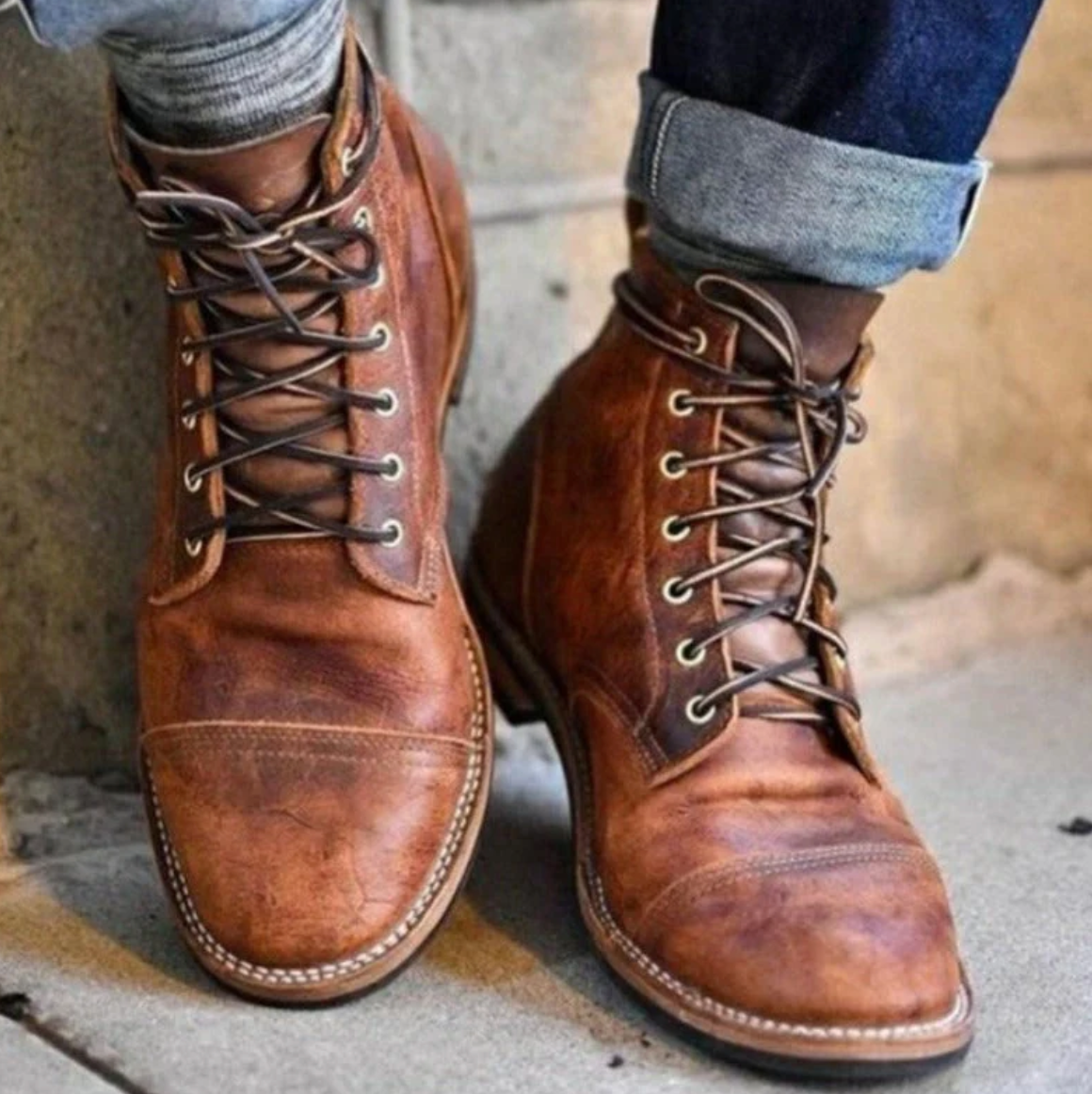 Peter | Bottes en Cuir pour Hommes | Tendance